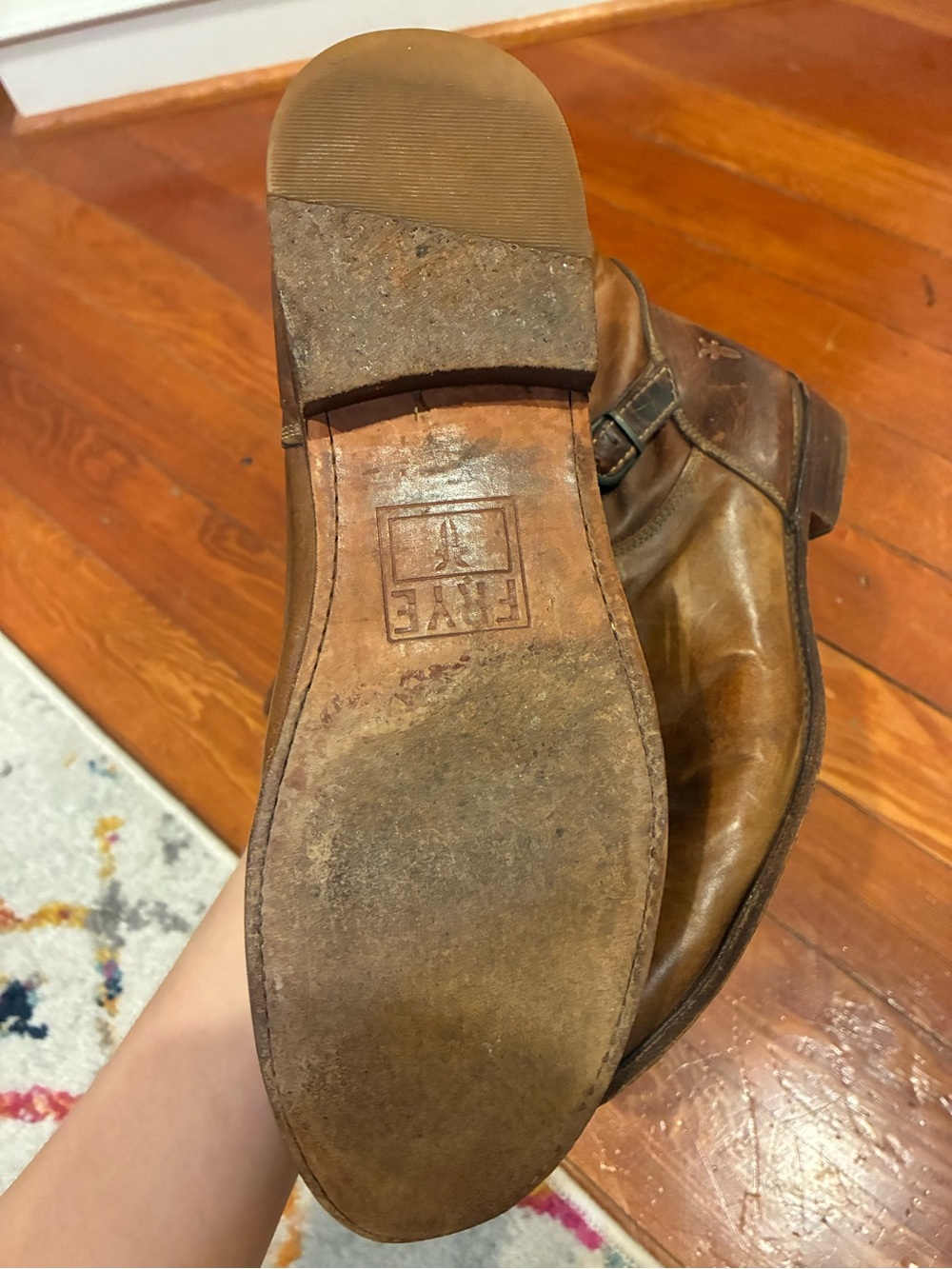 Frye Women's Brown Leather Knee-High Boots - Picture 4 of 6